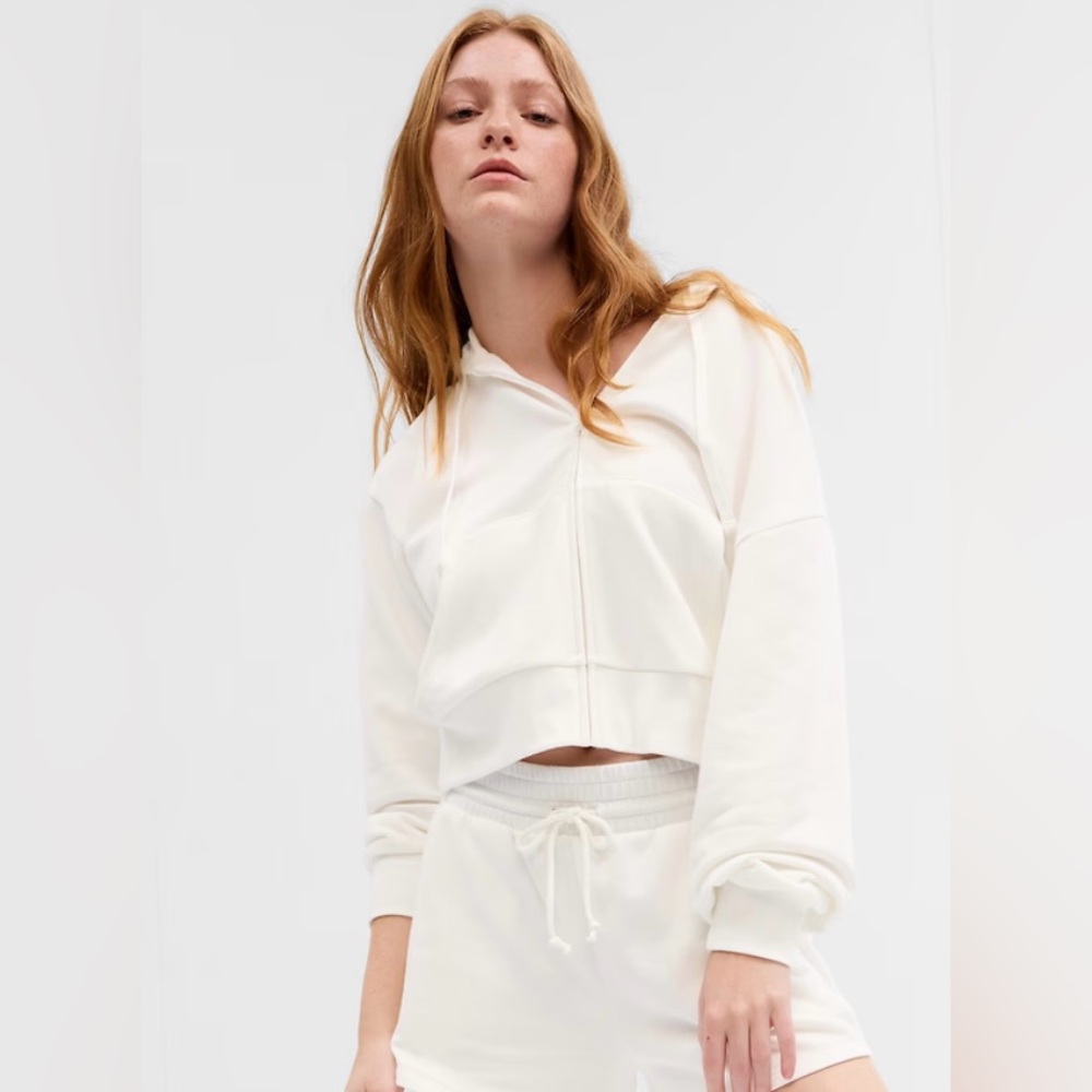 NWOT Gap Oversized Hoodie - White - Cropped - XL